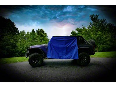 Four Door Rain Curtains; Royal Blue (07-23 Jeep Wrangler JK & JL 4-Door)