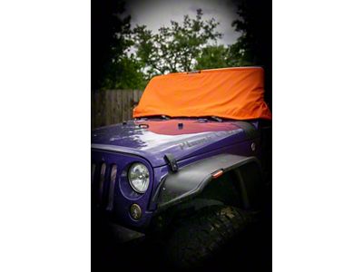 Winter Windshield Cover; Orange (Universal; Some Adaptation May Be Required)