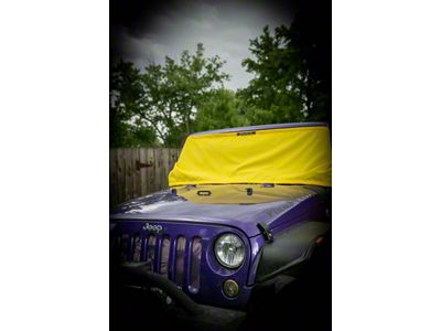 Winter Windshield Cover; Yellow (Universal; Some Adaptation May Be Required)