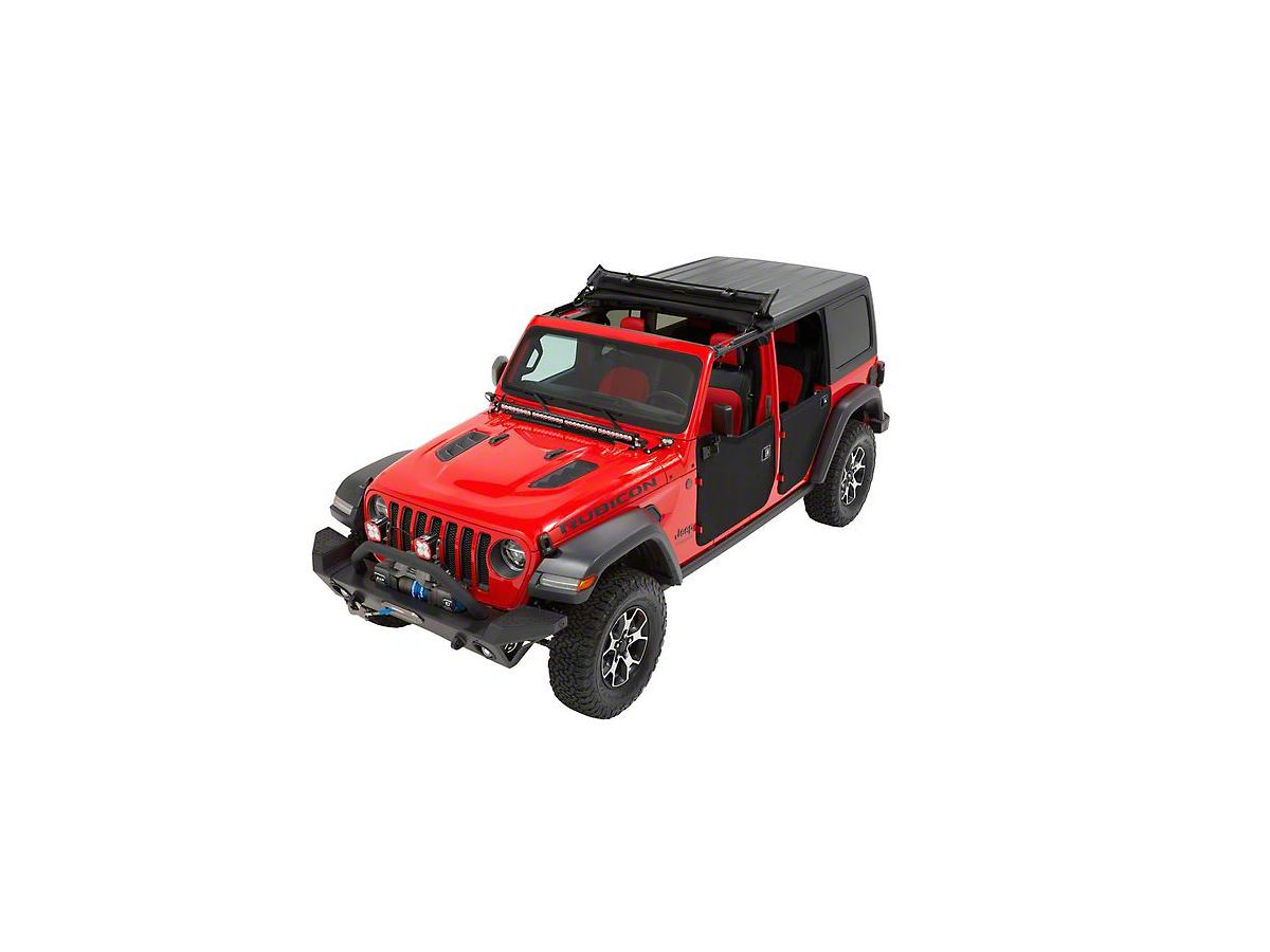Bestop Jeep Wrangler Sunrider for Factory Hard Tops; Black Diamond 