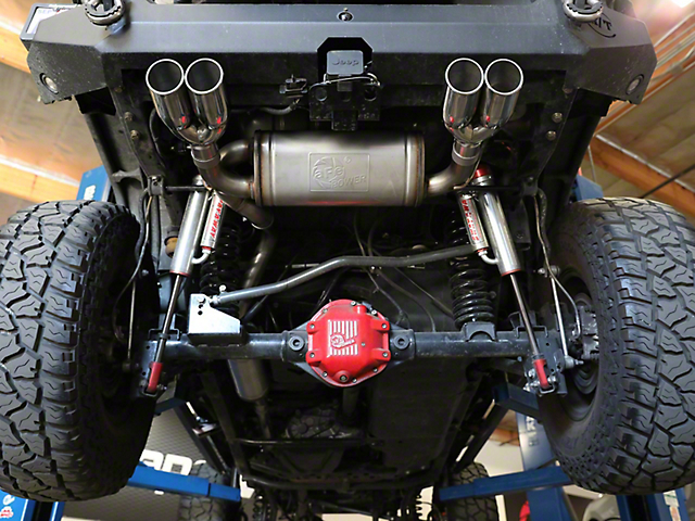 AFE Vulcan Series 2.50-Inch Cat-Back Exhaust with Polished Tips (07-18 Jeep Wrangler JK 4-Door)
