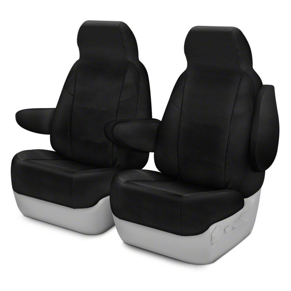 Coverking Tacoma Cordura Ballistic Custom-Fit Front Seat Covers; Black  CSC1E1TT9836 (16-23 Tacoma w/ Manual Driver Seat) Free Shipping
