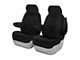 Coverking Cordura Ballistic Custom-Fit Front Seat Covers; Black (14-21 Tundra w/ Bucket Seats)