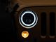 Oracle 7-Inch Switchback LED Halo Headlights; Black Housing; Clear Lens (07-18 Jeep Wrangler JK)