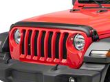 Aeroskin Hood Protector; Matte Black (18-23 Jeep Wrangler JL)