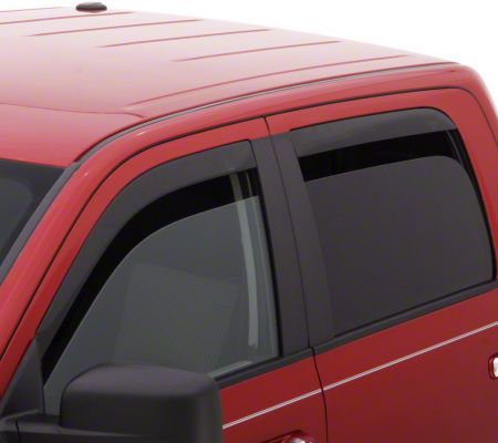 Jeep Wrangler Low Profile Ventvisor Window Deflectors; Front and Rear ...