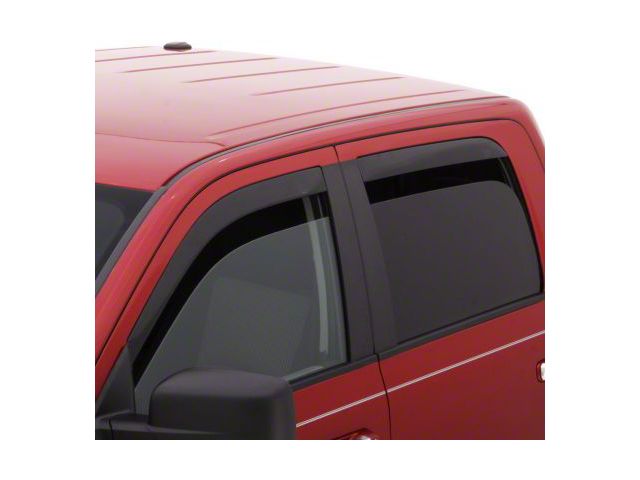 Low Profile Ventvisor Window Deflectors; Front and Rear; Dark Smoke (18-24 Jeep Wrangler JL 4-Door)