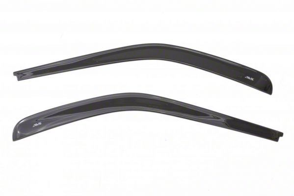 Low Profile Ventvisor Window Deflectors; Front; Dark Smoke (20-23 Jeep Gladiator JT)