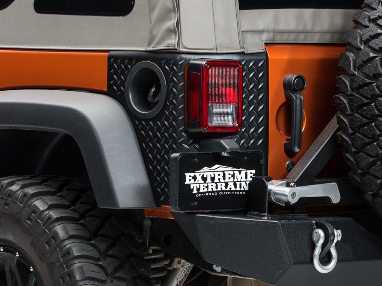 Rugged Ridge Jeep Wrangler Rear Quarter Panel Body Armor Kit 11651.02 ...