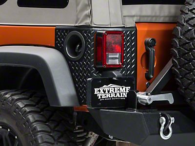 Rugged Ridge Jeep Wrangler Rear Quarter Panel Body Armor Kit  (07-18  Jeep Wrangler JK 2-Door) - Free Shipping