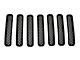 RedRock Grille Inserts; Gloss Black (97-06 Jeep Wrangler TJ)