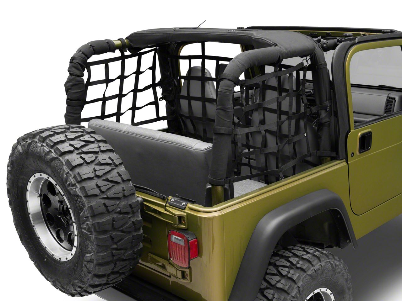 RedRock Jeep Wrangler Rear Cargo Net J140389 (97-06 Jeep Wrangler TJ 