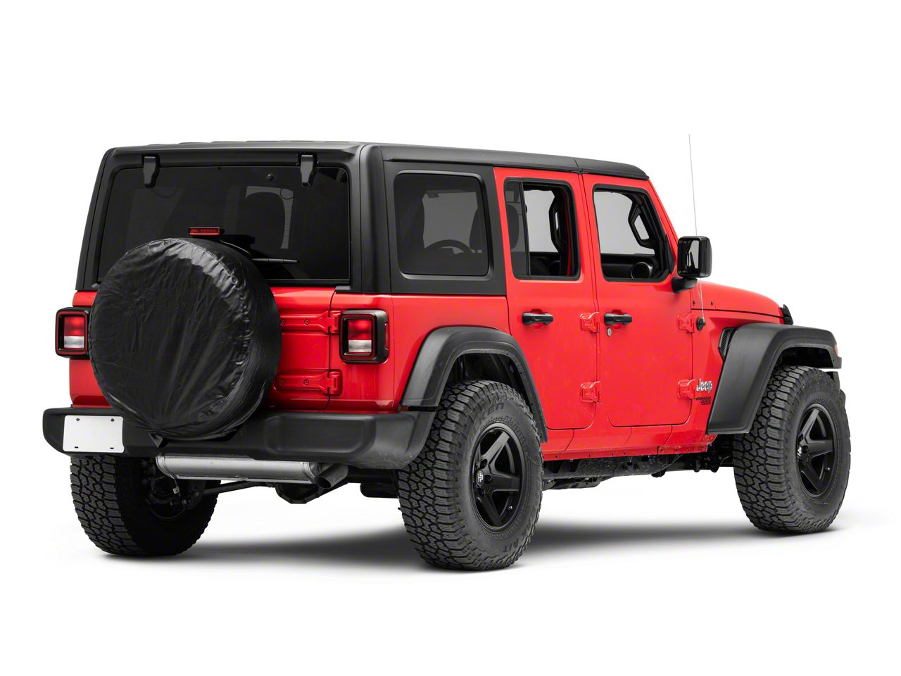 RedRock Jeep Wrangler 30 to 32-Inch Spare Tire Cover; Black J140394 (66-18  Jeep CJ5, CJ7, Wrangler YJ, TJ  JK) Free Shipping