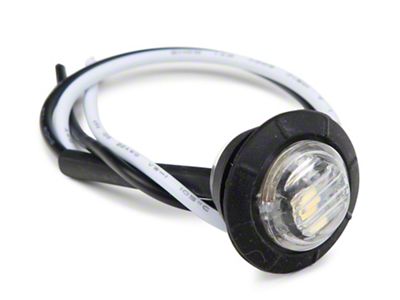 Raxiom Axial Series 3/4-Inch LED Marker Light; Clear Lens