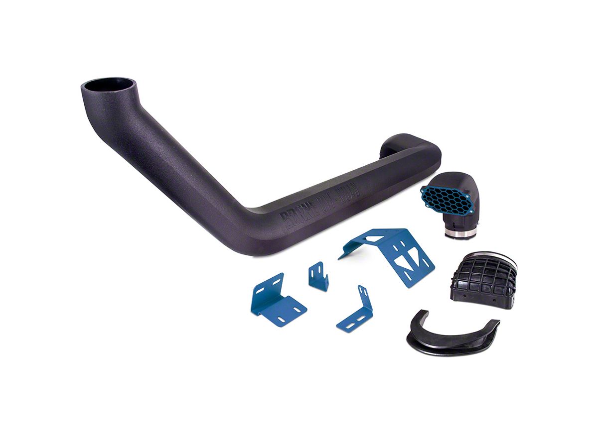 Borne Off-Road Jeep Wrangler Snorkel with Micro-Wrinkle Blue Brackets  MMAI-JL-18NMWBL (18-23  or  Jeep Wrangler JL) - Free Shipping