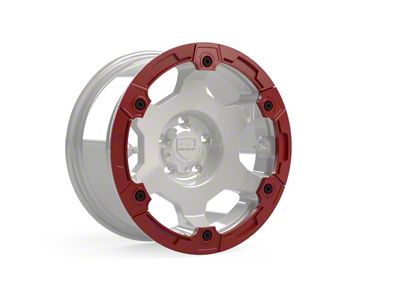 Teraflex Nomad Off-Road Wheel Split Rash Ring with Hardware; Red (07-23 Jeep Wrangler JK & JL)