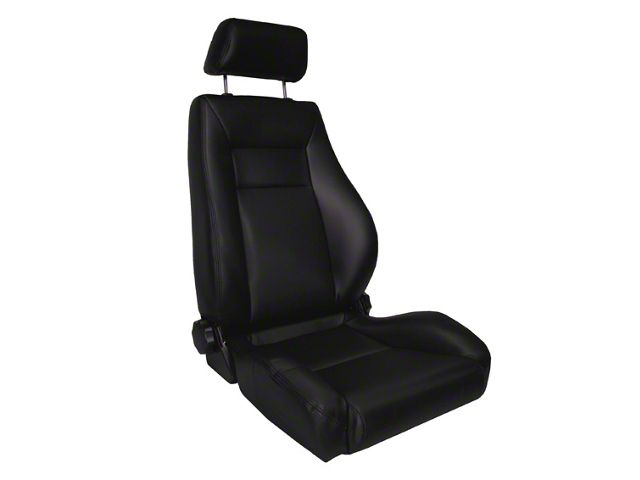 Rugged Ridge Ultra Reclining Front Seat; Black (76-02 Jeep CJ5, CJ7, Wrangler YJ & TJ)