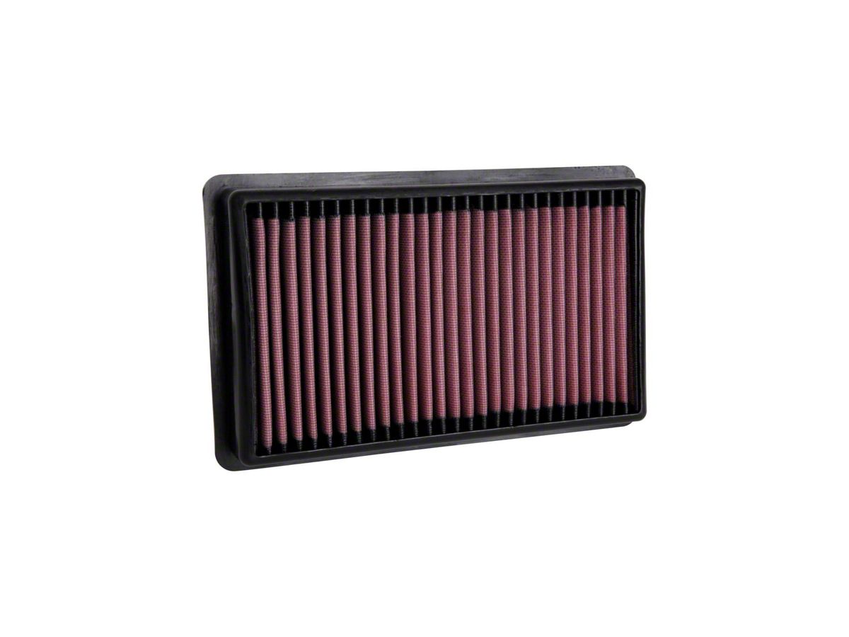 K&N Jeep Wrangler Drop-In Replacement Air Filter 33-5106 (20-23   EcoDiesel Jeep Wrangler JL) - Free Shipping