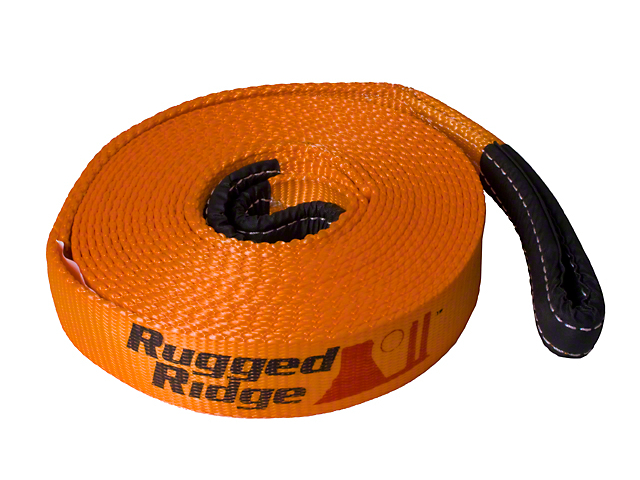 Rugged Ridge 4-Inch x 30-Foot Recovery Strap; 40,000 lb.