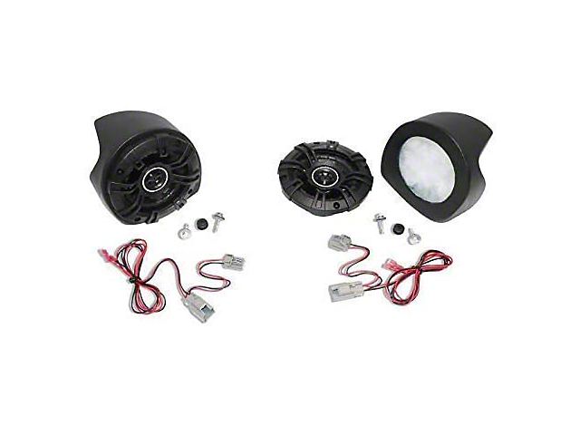 Select Increments Pillar-Pods with Kicker 4-Inch Speakers (07-18 Jeep Wrangler JK w/ Alpine or Infinity Sound System)