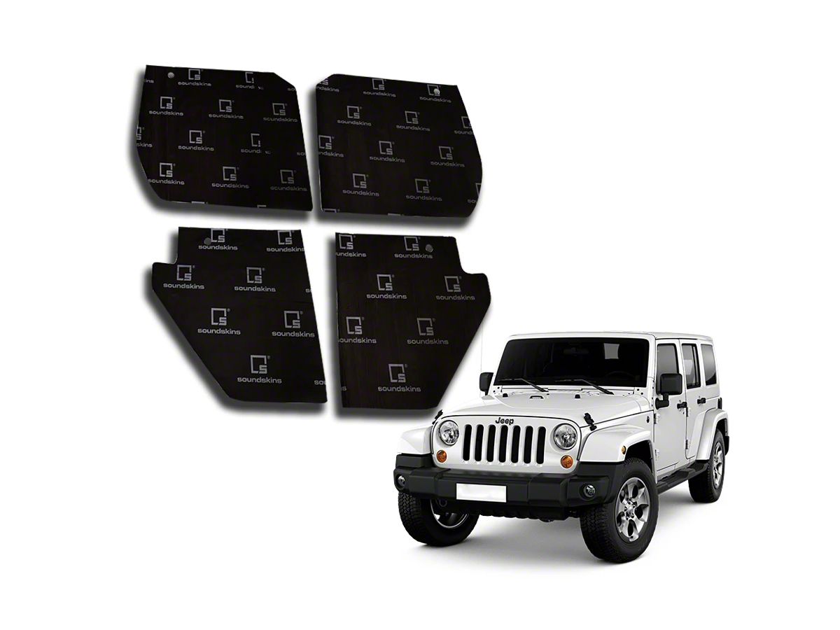 Jeep Wrangler SoundSkins Custom Cut Sound Dampening Kit (07-18 Jeep  Wrangler JK 4-Door) - Free Shipping