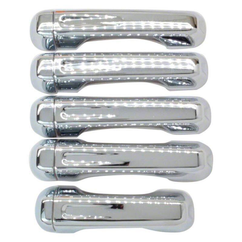 Jeep Wrangler Door Handle Covers for NonSmart Key Applications; Black