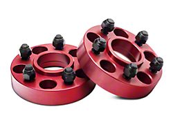 Alloy USA 1.25-Inch Aluminum Wheel Spacers; Red (84-01 Jeep Cherokee XJ)