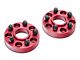 Alloy USA 1.25-Inch Aluminum Wheel Spacers; Red (84-01 Jeep Cherokee XJ)