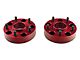 Alloy USA 1.50-Inch Aluminum Wheel Spacers; Red (07-18 Jeep Wrangler JK)