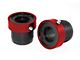 Alloy USA Front Axle Tube Seals; Red (93-98 Jeep Grand Cherokee ZJ)