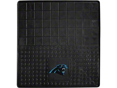 Molded Trunk Mat with Carolina Panthers Logo (Universal; Some Adaptation May Be Required)