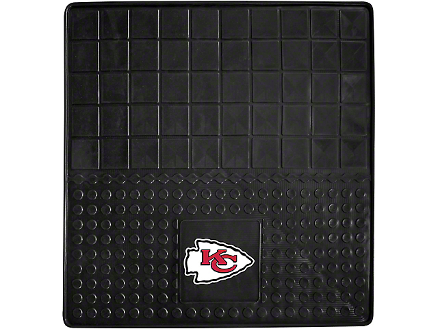 Molded Trunk Mat with Kansas City Chiefs Logo (Universal; Some Adaptation May Be Required)