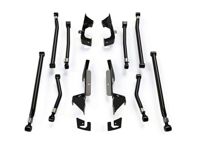 Teraflex Alpine IR Long Adjustable Front and Rear Control Arm and Bracket Kit for 3 to 6-Inch Lift (07-18 Jeep Wrangler JK)