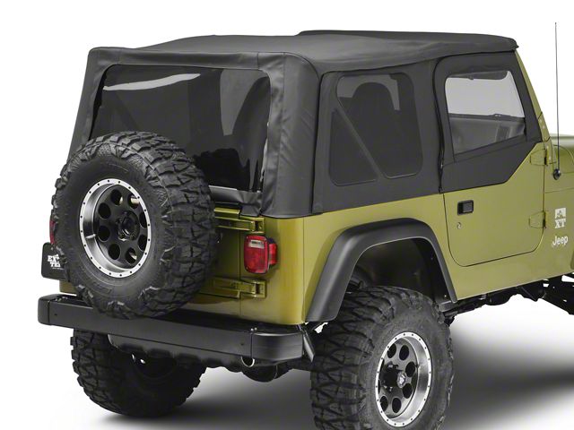 Bestop Replace-A-Top with Tinted Windows; Black Denim (97-02 Jeep Wrangler TJ w/ Half Doors)