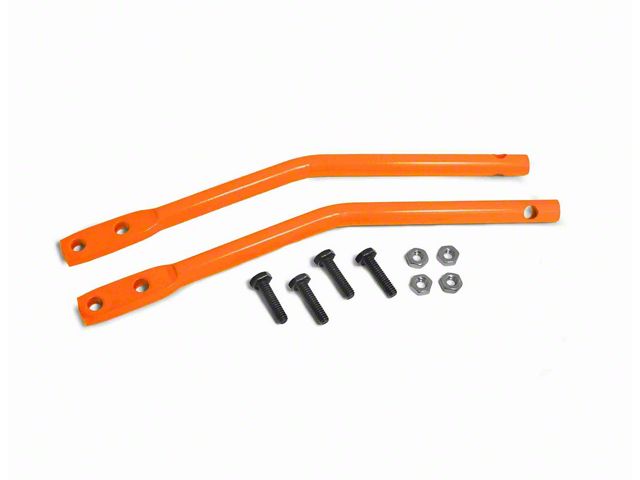 Steinjager Door Mirror Leg Kit for Steinjager Tube Doors; Fluorescent Orange (18-24 Jeep Wrangler JL)