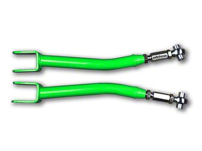 Steinjager Double Adjustable Front Upper Control Arms for 0 to 5-Inch Lift; Neon Green (18-24 Jeep Wrangler JL)