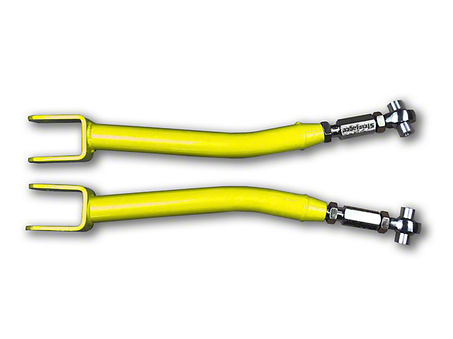 Steinjager Double Adjustable Front Upper Control Arms for 0 to 5-Inch Lift; Neon Yellow (18-23 Jeep Wrangler JL)