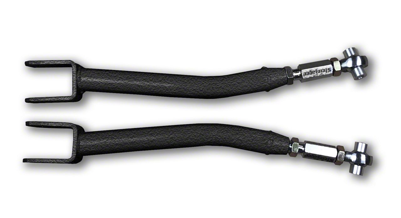Steinjager Double Adjustable Front Upper Control Arms for 0 to 5-Inch Lift; Texturized Black (18-23 Jeep Wrangler JL)