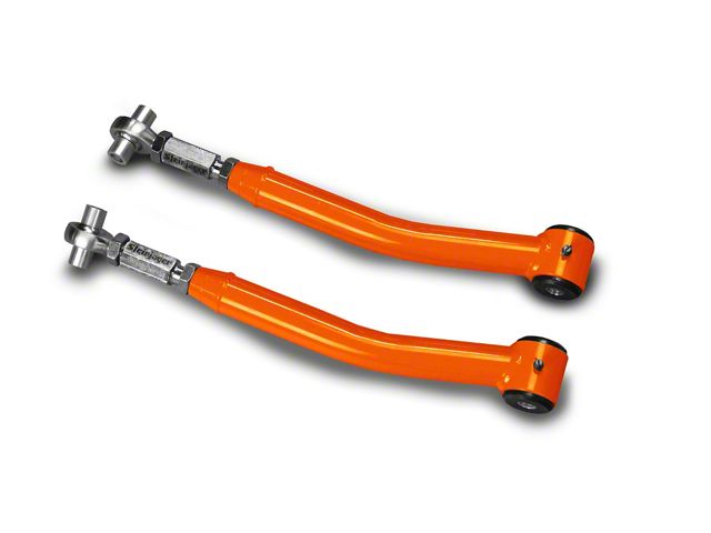 Steinjager Double Adjustable Rear Upper Control Arms for 0 to 5-Inch Lift; Fluorescent Orange (18-24 Jeep Wrangler JL)