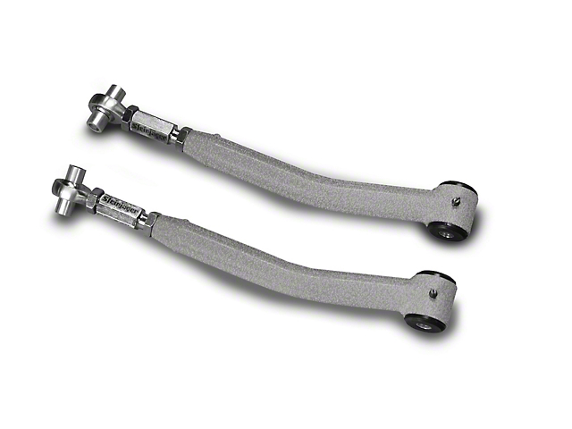 Steinjager Double Adjustable Rear Upper Control Arms for 0 to 5-Inch Lift; Gray Hammertone (18-23 Jeep Wrangler JL)