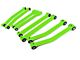 Steinjager Fixed Length Front and Rear Control Arms for 2.50 to 4-Inch Lift; Neon Green (07-18 Jeep Wrangler JK)