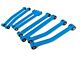 Steinjager Fixed Length Front and Rear Control Arms for 2.50 to 4-Inch Lift; Playboy Blue (07-18 Jeep Wrangler JK)