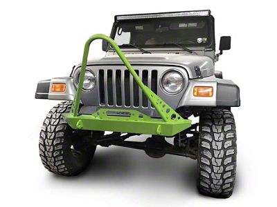 Steinjager Front Bumper with Stinger; Gecko Green (97-06 Jeep Wrangler TJ)