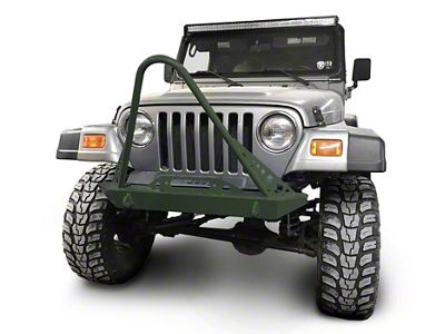 Steinjager Front Bumper with Stinger; Locas Green (97-06 Jeep Wrangler TJ)
