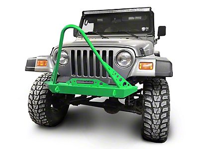 Steinjager Jeep Wrangler Front Bumper with Stinger; Neon Green J0049291  (97-06 Jeep Wrangler TJ)