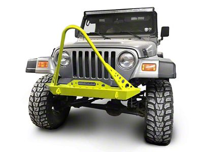 Steinjager Front Bumper with Stinger; Neon Yellow (97-06 Jeep Wrangler TJ)