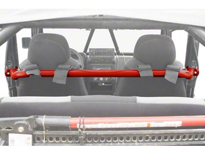Steinjager Front Seat Harness Bar; Red Barron (97-06 Jeep Wrangler TJ)
