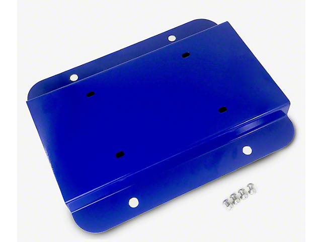 Steinjager License Plate Relocation Kit; Southwest Blue (07-18 Jeep Wrangler JK)