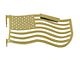 Steinjager Premium American Flag Front Trail Doors; Military Beige (07-18 Jeep Wrangler JK)