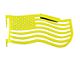 Steinjager Premium American Flag Front Trail Doors; Neon Yellow (07-18 Jeep Wrangler JK)